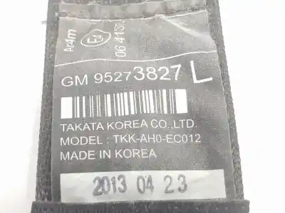 Peça sobressalente para automóvel em segunda mão cinto de segurança traseiro central por opel mokka / mokka x (j13) 1.7 cdti (_76) referências oem iam 95047862