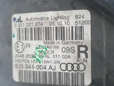 İkinci el araba yedek parçası sag far için audi tt (8j3/8j9) 2.0 tfsi (tts) quattro roadster oem iam referansları 8j0941004aj  8j0941004aj