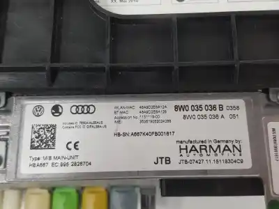 Автозапчастина б/у gps навігаційна система для audi a4 avant 3.0 v6 24v tdi посилання на oem iam 8w0035036b  8w0035036b
