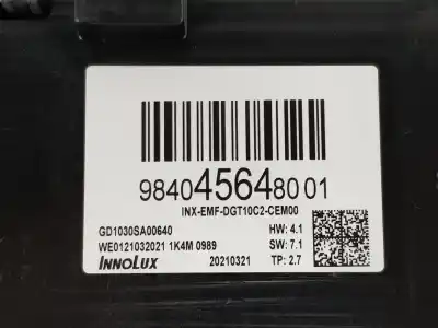Second-hand car spare part multifunction display for citroen c4 lim. 1.2 12v e-thp oem iam references 9840456480  9840456480