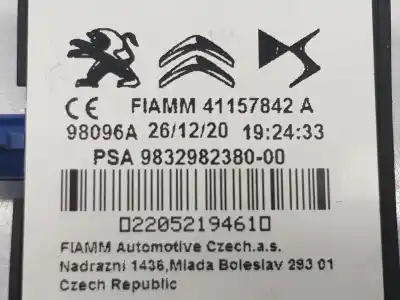 Second-hand car spare part electronic module for citroen c4 lim. 1.2 12v e-thp oem iam references 9832982380  9832982380