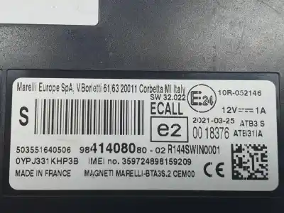 Second-hand car spare part electronic module for citroen c4 lim. 1.2 12v e-thp oem iam references 9841408080  9841408080