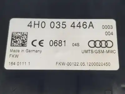 Peça sobressalente para automóvel em segunda mão módulo eletrônico por audi a4 b8 avant (8k5) 3.0 tdi referências oem iam 4h0035446a  4h0035446a