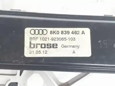 Second-hand car spare part rear right window regulator for audi a4 b8 avant (8k5) 3.0 tdi oem iam references 8k0839462a  8k0839462a