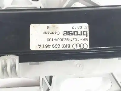 Second-hand car spare part rear left window regulator for audi a4 b8 avant (8k5) 3.0 tdi oem iam references 8k0839461a  8k0839461a