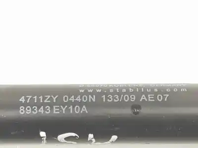 Second-hand car spare part bonnet gas strut for nissan qashqai (j10) 2.0 dci turbodiesel cat oem iam references 89343ey10a