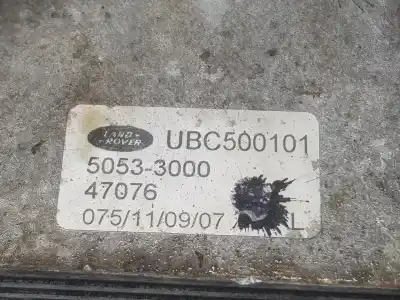 Автозапчастина б/у масляний радіатор для land rover range rover (lm) 3.6 td v8 посилання на oem iam ubc500101  7h327a095ba