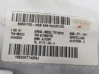 Автозапчастина б/у передня ліва подушка безпеки для bmw x3 (f25) 2.0 16v turbodiesel посилання на oem iam 6256161  72129182225