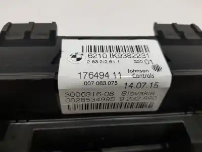 Автозапчастина б/у панель інструментів для bmw x3 (f25) 2.0 16v turbodiesel посилання на oem iam 9232890  62108794196