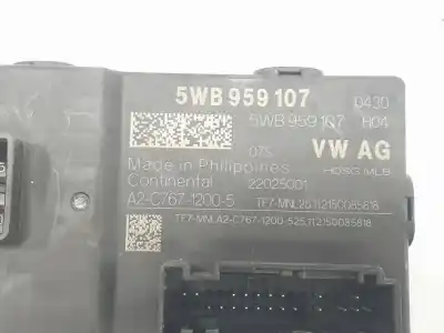 Автозапчастина б/у електронний модуль для skoda octavia lim. (nx3) 2.0 tdi посилання на oem iam 5wb959107  5wb959107