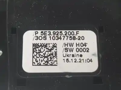 Автозапчастина б/у вимикач для skoda octavia lim. (nx3) 2.0 tdi посилання на oem iam 5e3925200f  5e3925200f