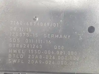 Автозапчастина б/у електронний модуль для bmw 2 active tourer (f45) 216 d посилання на oem iam 71606874849  71606874849