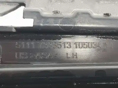 Автозапчастина б/у ліва решіта бампера для bmw x3 (f25) 2.0 16v turbodiesel посилання на oem iam 7338513  51117338513