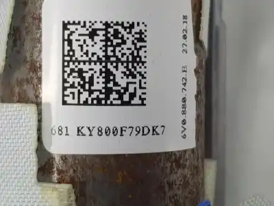 Автозапчастина б/у передня права подушка безпеки для skoda fabia style посилання на oem iam 6v0880742e  6v0880742e