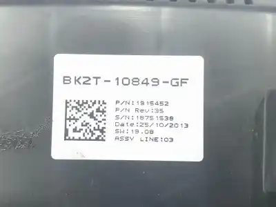 Автозапчасти б/у приборная доска за ford transit custom v362 furgoneta (fy, fz) 2.2 tdci ссылки oem iam bk2t10849gf  2333284