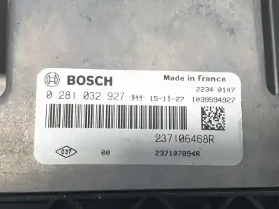 Second-hand car spare part ecu engine control for renault talisman (lp_) 1.6 dci 160 oem iam references 0281032927  237106468r
