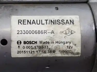 Second-hand car spare part starter motor for renault espace v (jr_) 1.6 dci 160 oem iam references 0001170633