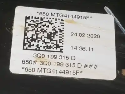 Second-hand car spare part front axle for seat ateca (kh7, khp) 2.0 tdi oem iam references 3q0199315d  3q0199315d