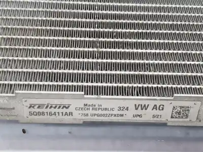 Автозапчастина б/у конденсат/радіатор кондиционера для volkswagen tiguan (ad1, ax1) 2.0 tdi посилання на oem iam 5q0816411ar  5q0816411bg