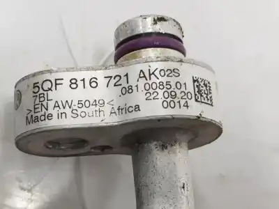 Автозапчастина б/у труби кондиціонації для volkswagen tiguan (ad1, ax1) 2.0 tdi посилання на oem iam 5qf816721ak  5qf816721ak