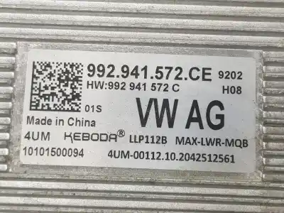 Автозапчастина б/у блок управління ксеноновими фарами для volkswagen tiguan (ad1, ax1) 2.0 tdi посилання на oem iam 992941572ce  992941572ce