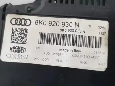Автозапчасти б/у приборная доска за audi a4 b8 avant (8k5) 2.0 tdi ссылки oem iam 8k0920930n  8k0920930n