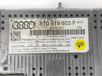Автозапчасти б/у многофункциональный дисплей за audi a4 b8 avant (8k5) 2.0 tdi ссылки oem iam cvca10h0ae  8t0919603f
