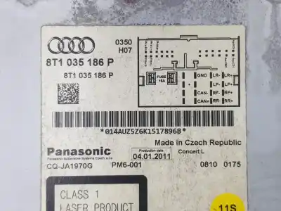Автозапчастина б/у аудіо система / радіо cd для audi a4 b8 avant (8k5) 2.0 tdi посилання на oem iam cqja1970g  8t1035186p