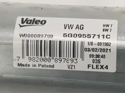 Автозапчастина б/у двигатель заднього склоочисника для volkswagen tiguan (ad1, ax1) 2.0 tdi посилання на oem iam 5g0955711c  5g0955711d