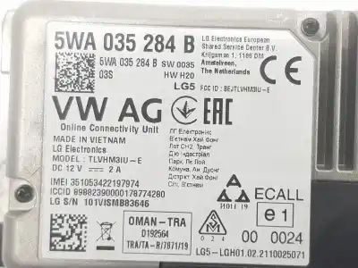 Автозапчастина б/у електронний модуль для volkswagen tiguan (ad1, ax1) 2.0 tdi посилання на oem iam 5wa035284b  5wa035284g
