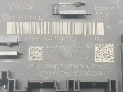 Автозапчастина б/у електронний модуль для volkswagen tiguan (ad1, ax1) 2.0 tdi посилання на oem iam 5q0959593f  5q0959593k