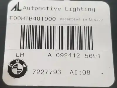 Автозапчасти б/у внутренний левый задний фонарь за bmw x5 (e70) 3.0 turbodiesel ссылки oem iam 7227793  63217227793