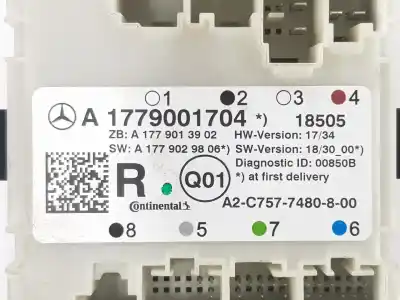 Peça sobressalente para automóvel em segunda mão módulo eletrônico por clase m clase a 1.5 cdi referências oem iam a1779001704  a1779001704