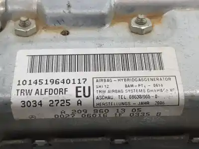 Автозапчасти б/у передняя левая боковая подушка безопасности за mercedes-benz clk (c209) clk 220 cdi (209.308) ссылки oem iam a2098601305  a2098601305