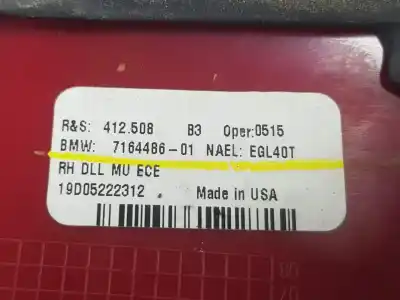 Peça sobressalente para automóvel em segunda mão farolim interior traseiro direito por bmw x5 (e53) 3.0 d referências oem iam 7164486  63217164486