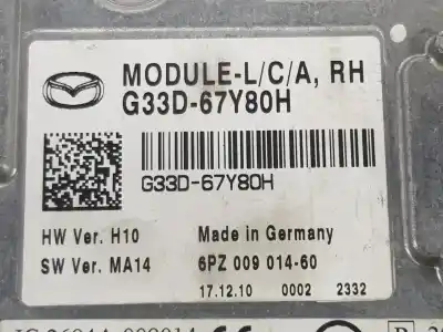 Автозапчасти б/у блок управления освещением за mazda cx7 2.2 turbodiesel ссылки oem iam 6pz00901460  g33d67y80h