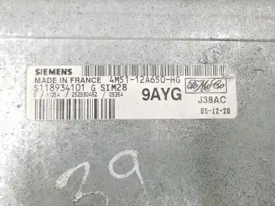 Pezzo di ricambio per auto di seconda mano centralina motore per ford focus ii sedán (db_, fch, dh) 1.6 riferimenti oem iam s118934101  4m5112a650hg