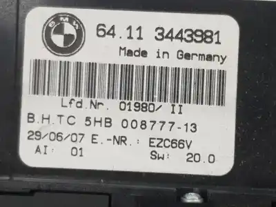 Second-hand car spare part climate control for bmw x3 (e83) 2.0 d oem iam references 64113443981  3443981