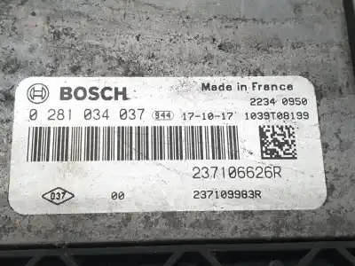 Second-hand car spare part ecu engine control for renault trafic combi 1.6 dci diesel energy oem iam references 0281034037 237109983r 