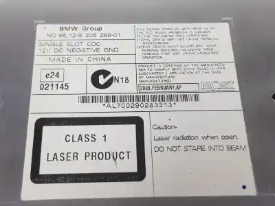 Second-hand car spare part dvd system for bmw x6 (e71) 3.0d oem iam references 65129205269  9205269