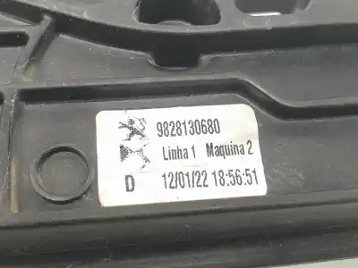 Second-hand car spare part passenger side right window regulator for opel mokka x hn05 oem iam references 9828130680  9828130680