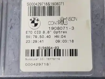 Tweedehands auto-onderdeel multifunctioneel display voor bmw x6 (e71) 3.0d oem iam-referenties 9194064  65509194064