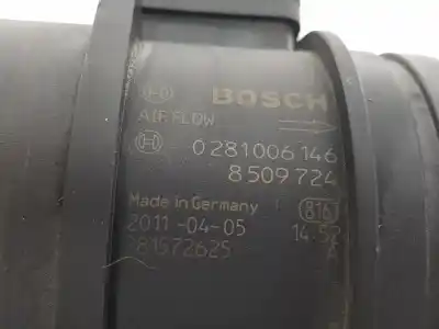 Second-hand car spare part flowmeter for bmw x1 (e84) sdrive 20d efficientdynamics edition oem iam references 0281006146  8509724