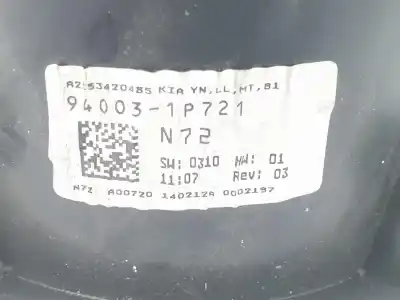 Peça sobressalente para automóvel em segunda mão quadrante por kia venga (yn) 1.4 cvvt referências oem iam 940031p721  940031p721