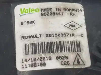 Автозапчасти б/у правая противотуманная фара за renault captur i (j5_, h5_) 1.5 dci 90 ссылки oem iam 261503971r  261503971r