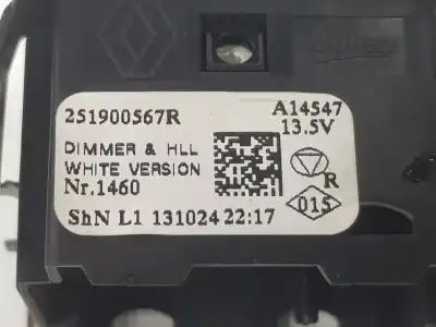 Автозапчастина б/у управління світлом для renault captur i (j5_, h5_) 1.5 dci 90 посилання на oem iam 251900567r  251900567r