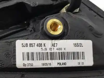 Автозапчастина б/у правий задний огляд для skoda rapid 1.2 tsi посилання на oem iam 5jb857408k  5jb857508e