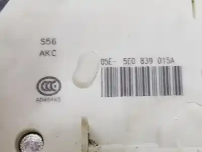 Автозапчастина б/у замок дверей заднього лівого для skoda rapid 1.2 tsi посилання на oem iam 5e0839015a  5ta839015q