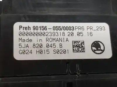 Автозапчасти б/у климат-контроль за skoda rapid 1.2 tsi ссылки oem iam 5ja820045b  5ja820045d