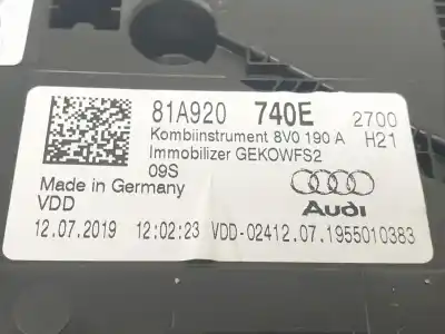 Автозапчасти б/у приборная доска за audi q2 (gab, gag) 30 tfsi ссылки oem iam 81a920740e  81a920740e
